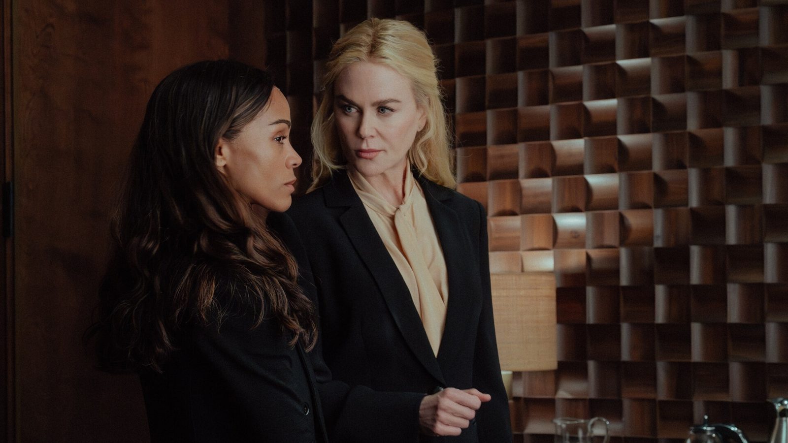 Zoe Saldaña and Nicole Kidman in the *Lioness* Season 3 finale, "The Unravelling."